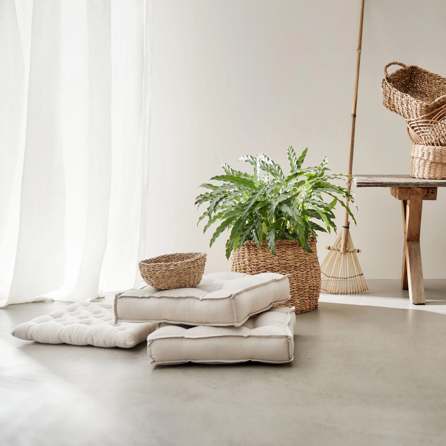 2-tlg. Korbset Rund RUSH ROPE In Natur 4 2-tlg. Korbset Rund RUSH ROPE In Natur – Bild 2