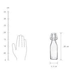 4x Flasche Mit Bügelverschluss 250ml SWING In Transparent -Baumarkt butlers 4x flasche mit bugelverschluss 250ml swing in transparent 3