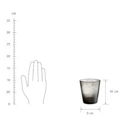 4x Gläser Mit Luftblasen 290ml WATER COLOUR In Grau -Baumarkt butlers 4x glaser mit luftblasen 290ml water colour in grau 2