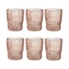 6x Gläser Mit Rillen 250ml CHELSEA In Pastellorange -Baumarkt butlers 6x glaser mit rillen 250ml chelsea in pastellorange
