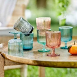 6x Gläser Mit Rillen 250ml CHELSEA In Pastellorange -Baumarkt butlers 6x glaser mit rillen 250ml chelsea in pastellorange 4