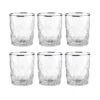 6x Gläser Mit Silberrand 345ml UPSCALE In Silber -Baumarkt butlers 6x glaser mit silberrand 345ml upscale in silber