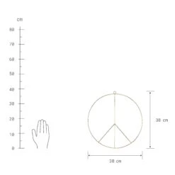 Baumarkt -Baumarkt butlers deko ring o38cm peace in gold 1