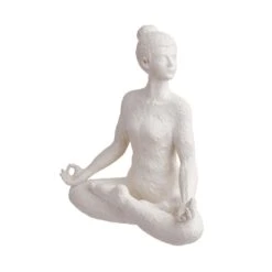 Deko Statue Höhe 24cm LOTUS In Weiß 12 Deko Statue Höhe 24cm LOTUS In Weiß -Baumarkt butlers deko statue hohe 24cm lotus in weiss 2