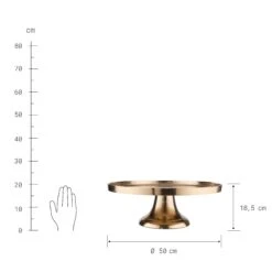 Deko-Teller Mit Fuß Ø50cm BANQUET In Gold -Baumarkt butlers deko teller mit fuss o50cm banquet in gold 3