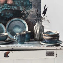 Geschirr-Set 16-tlg. HILDA In Dunkelblau -Baumarkt butlers geschirr set 16 tlg hilda in dunkelblau 19