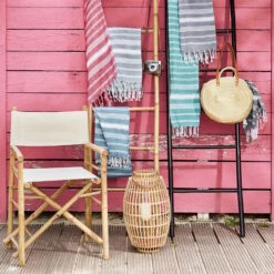 Hamamtuch L 170 X B 90cm SURFSIDE In Rot -Baumarkt butlers hamamtuch l 170 x b 90cm surfside in rot 4