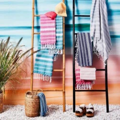 Hamamtuch L 170 X B 90cm SURFSIDE In Rot -Baumarkt butlers hamamtuch l 170 x b 90cm surfside in rot 5