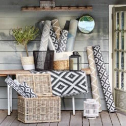 In- & Outdoor-Teppich Mosaik L 200 X B 150cm COLOUR CLASH In Taupe -Baumarkt butlers in and outdoor teppich mosaik l 200 x b 150cm colour clash in taupe 7