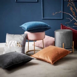 Kissen L 45 X B 45cm COTTON VELVET In Hellbraun -Baumarkt butlers kissen l 45 x b 45cm cotton velvet in hellbraun 3