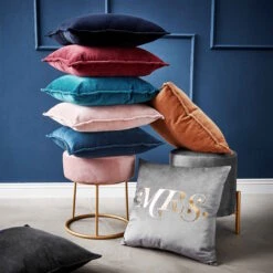 Kissen L 45 X B 45cm COTTON VELVET In Hellbraun -Baumarkt butlers kissen l 45 x b 45cm cotton velvet in hellbraun 5