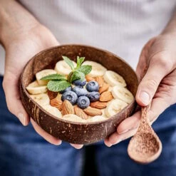 Kokosnussschale 430ml COCONUT In Braun -Baumarkt butlers kokosnussschale 430ml coconut in braun 3