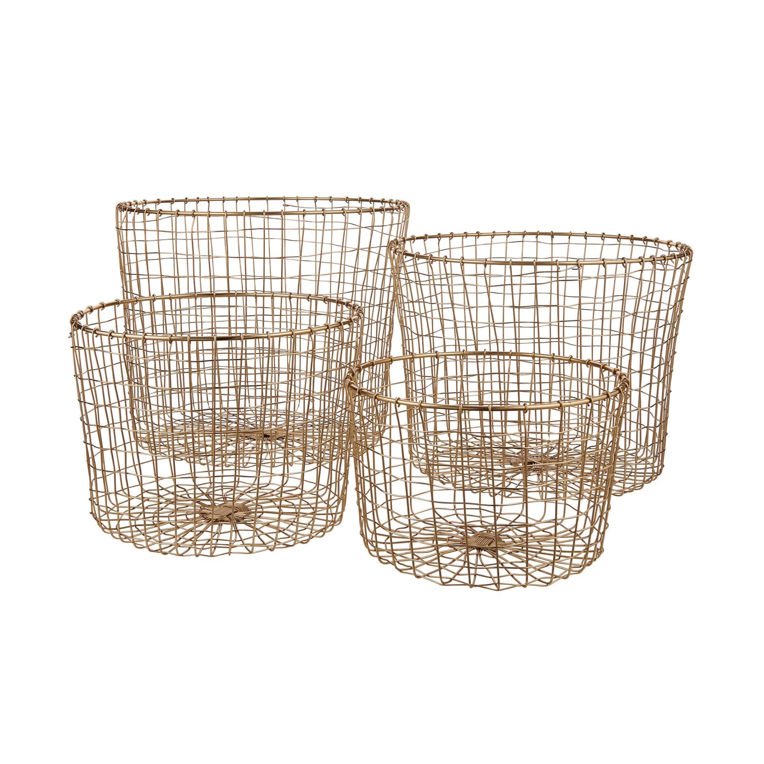 Korb Rund Ø36cm GRID In Gold 5 Korb Rund Ø36cm GRID In Gold – Bild 3