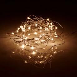 LED Lichterkette 50 Lichter Mit USB-Batteriefach TWINE LIGHTS In Transparent -Baumarkt butlers led lichterkette 50 lichter mit usb batteriefach twine lights in transparent 5