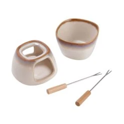 Mini-Fondue Mit 2 Gabeln AU CHOCOLAT In Beige -Baumarkt butlers mini fondue mit 2 gabeln au chocolat in beige 4