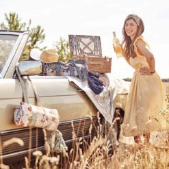 Picknickdecke L 175 X B 154cm BETWEEN FLOWERS In Dunkelblau -Baumarkt butlers picknickdecke l 175 x b 154cm between flowers in dunkelblau 8
