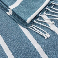 Strandtuch L 200 X B 180cm SURFSIDE In Blau 12 Strandtuch L 200 X B 180cm SURFSIDE In Blau -Baumarkt butlers strandtuch l 200 x b 180cm surfside in blau 4