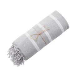 Strandtuch L 200 X B 180cm SURFSIDE In Hellgrau 13 Strandtuch L 200 X B 180cm SURFSIDE In Hellgrau -Baumarkt butlers strandtuch l 200 x b 180cm surfside in hellgrau 5