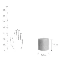 Stumpenkerze Höhe 10cm RUSTIC In Grau -Baumarkt butlers stumpenkerze hohe 10cm rustic in grau 2