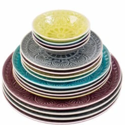 Teller Ø25cm SUMATRA In Hellgrün 12 Teller Ø25cm SUMATRA In Hellgrün -Baumarkt butlers teller o25cm sumatra in hellgrun 3