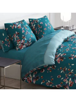 Cacharel Satin-Bettwäsche-Set "Aurore" In Petrol -Baumarkt cacharel satin bettwasche set aurore in petrol 2