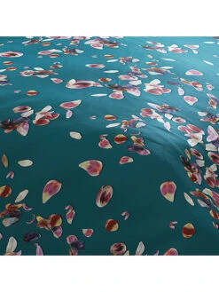 Cacharel Satin-Bettwäsche-Set "Aurore" In Petrol -Baumarkt cacharel satin bettwasche set aurore in petrol 4