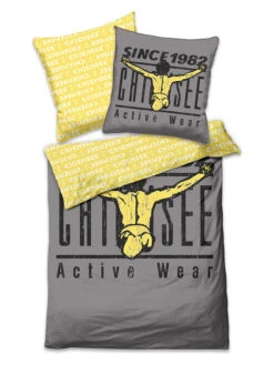 Chiemsee Renforcé-Bettwäsche-Set "Acapulco" In Grau/ Gelb -Baumarkt chiemsee renforce bettwasche set acapulco in grau gelb 2