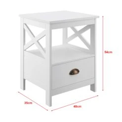 Beistelltisch Larsmo In Weiß (H)54cm (B)40cm (T)35cm -Baumarkt en casa beistelltisch larsmo in weiss h 54cm b 40cm t 35cm 2