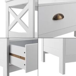 Beistelltisch Larsmo In Weiß (H)54cm (B)40cm (T)35cm -Baumarkt en casa beistelltisch larsmo in weiss h 54cm b 40cm t 35cm 6