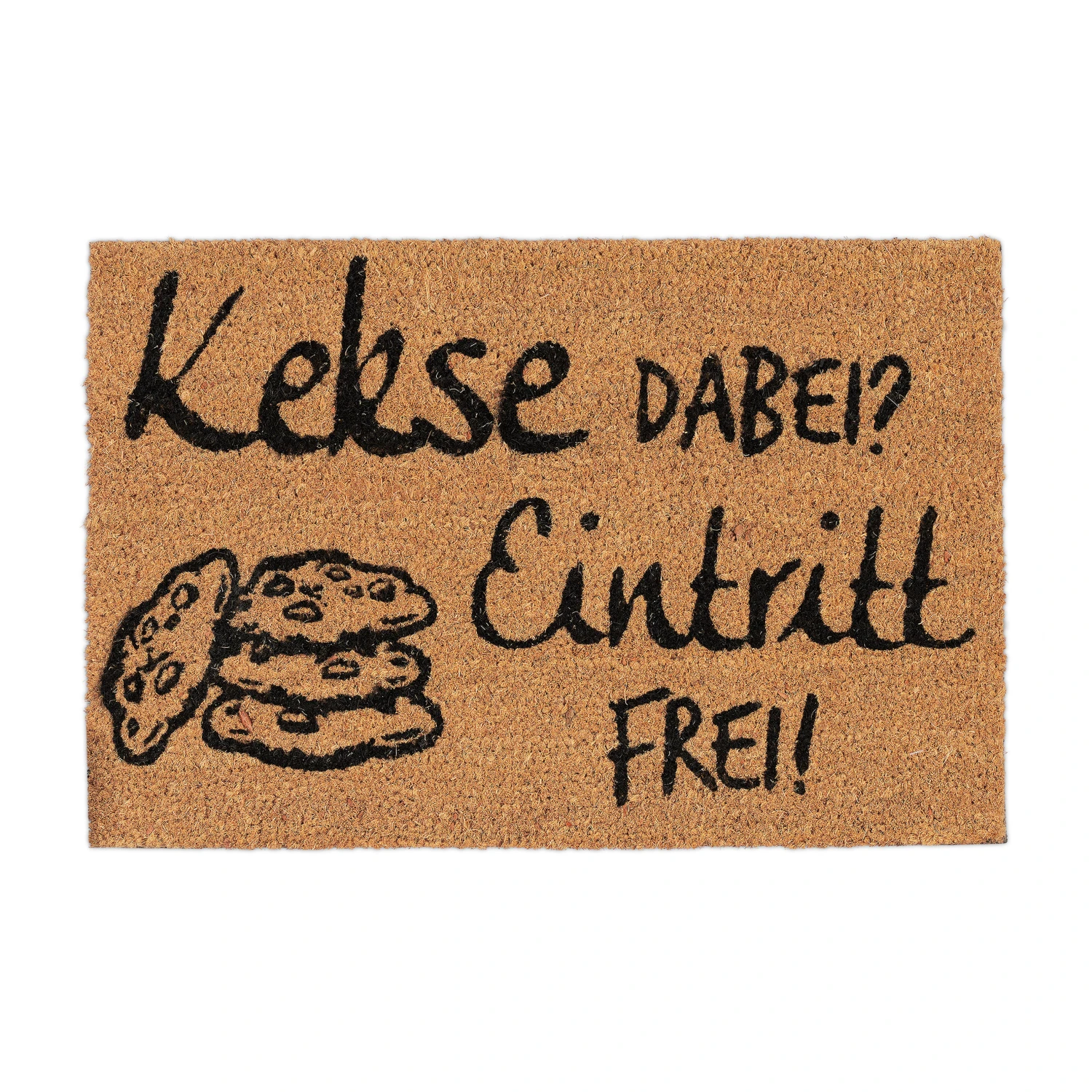 Fußmatte Kekse Dabei? Eintritt Frei! In Natur/Schwarz - 40 X 60 Cm 3 Fußmatte Kekse Dabei? Eintritt Frei! In Natur/Schwarz - 40 X 60 Cm