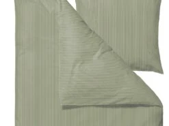 Bettwäsche Classic Stripe 135x200cm In Olive -Baumarkt sodahl bettwasche classic stripe 135x200cm in olive 2