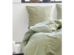 Bettwäsche Classic Stripe 135x200cm In Olive -Baumarkt sodahl bettwasche classic stripe 135x200cm in olive 4